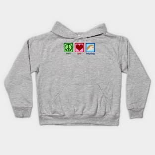 Peace Love Hedgehogs Kids Hoodie